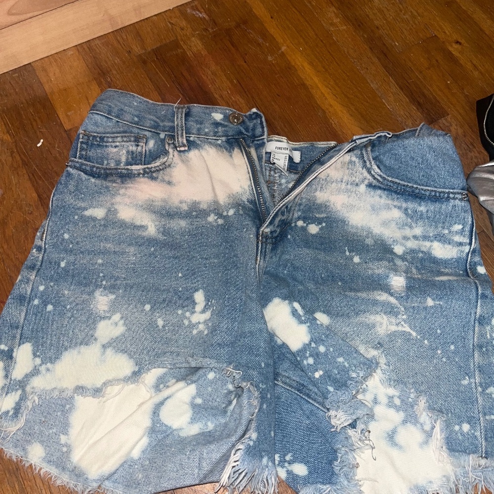Tie dyed shorts